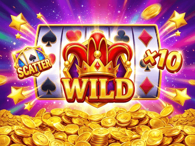 Luxury casino interior with neon lighting and gaming tables
